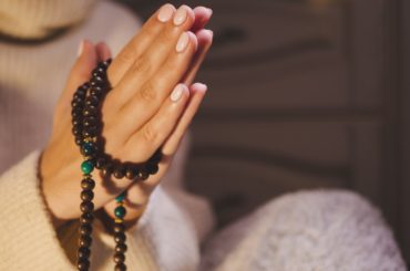 Praying Hands with rosary